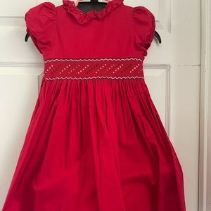Smocked Red Dress Edgehill Collection 6x 6